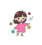 陽気な彼女（個別スタンプ：8）