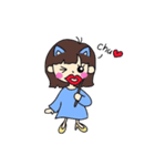 陽気な彼女（個別スタンプ：9）