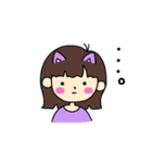 陽気な彼女（個別スタンプ：11）