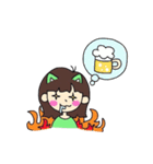 陽気な彼女（個別スタンプ：34）