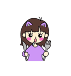 陽気な彼女（個別スタンプ：35）
