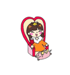 陽気な彼女（個別スタンプ：36）