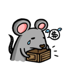 Daylife of a fountain pen mouse（個別スタンプ：3）