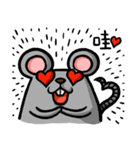 Daylife of a fountain pen mouse（個別スタンプ：4）