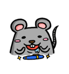 Daylife of a fountain pen mouse（個別スタンプ：5）