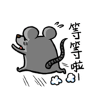 Daylife of a fountain pen mouse（個別スタンプ：6）