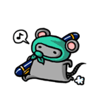 Daylife of a fountain pen mouse（個別スタンプ：12）