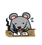Daylife of a fountain pen mouse（個別スタンプ：15）