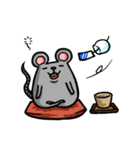 Daylife of a fountain pen mouse（個別スタンプ：16）