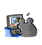 Daylife of a fountain pen mouse（個別スタンプ：33）