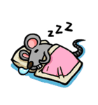 Daylife of a fountain pen mouse（個別スタンプ：36）
