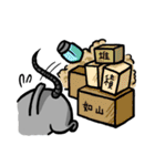 Daylife of a fountain pen mouse（個別スタンプ：37）