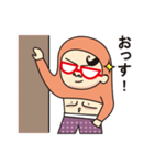 Meanちゃん初登場（個別スタンプ：35）