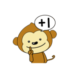 adorkable monkey 1（個別スタンプ：33）