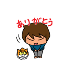 おばさんと猫 ～時々阿波弁～（個別スタンプ：1）