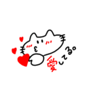 口が曲がったネコ。2（個別スタンプ：36）