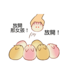 sweet bunny buns - Pink Bun ＆  Wheat Bun（個別スタンプ：2）