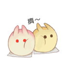 sweet bunny buns - Pink Bun ＆  Wheat Bun（個別スタンプ：9）