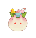 sweet bunny buns - Pink Bun ＆  Wheat Bun（個別スタンプ：33）