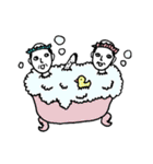 やさしい二匹のおっさん（個別スタンプ：34）