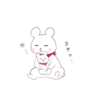 しろめのしろくま2（個別スタンプ：3）