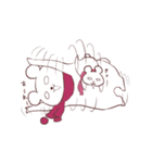 しろめのしろくま2（個別スタンプ：11）