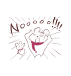 しろめのしろくま2（個別スタンプ：15）