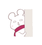 しろめのしろくま2（個別スタンプ：17）