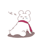 しろめのしろくま2（個別スタンプ：18）