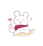 しろめのしろくま2（個別スタンプ：37）