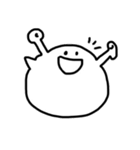 丸顔の使いやすい吹き出し（個別スタンプ：4）