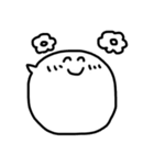 丸顔の使いやすい吹き出し（個別スタンプ：7）