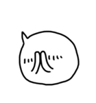 丸顔の使いやすい吹き出し（個別スタンプ：8）