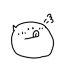 丸顔の使いやすい吹き出し（個別スタンプ：12）