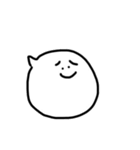丸顔の使いやすい吹き出し（個別スタンプ：18）