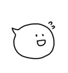 丸顔の使いやすい吹き出し（個別スタンプ：27）