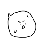 丸顔の使いやすい吹き出し（個別スタンプ：34）