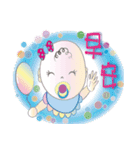 赤ちゃん連れの家族は（個別スタンプ：7）