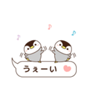 小さい♡ペンギン吹き出し（個別スタンプ：17）