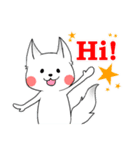 白狼のレン（個別スタンプ：1）