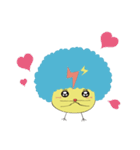 Baby baby chicken with worm（個別スタンプ：4）