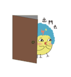 Baby baby chicken with worm（個別スタンプ：6）