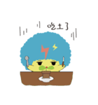 Baby baby chicken with worm（個別スタンプ：10）