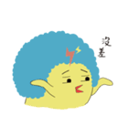 Baby baby chicken with worm（個別スタンプ：21）