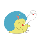 Baby baby chicken with worm（個別スタンプ：22）