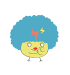 Baby baby chicken with worm（個別スタンプ：24）