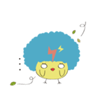 Baby baby chicken with worm（個別スタンプ：34）