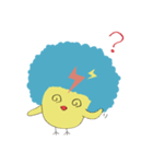 Baby baby chicken with worm（個別スタンプ：35）