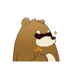 cute brown Bear（個別スタンプ：4）