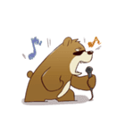 cute brown Bear（個別スタンプ：6）